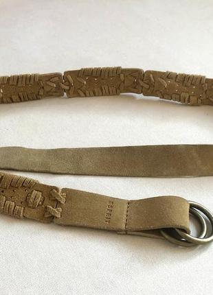 Стильний шкіряний ремінь пояс esprit