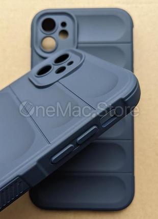 Защитный soft touch чехол для iphone 11 (темно-синий/navy blue)3 фото