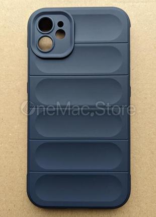 Защитный soft touch чехол для iphone 11 (темно-синий/navy blue)2 фото