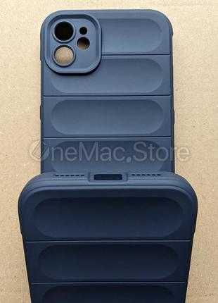 Защитный soft touch чехол для iphone 11 (темно-синий/navy blue)5 фото