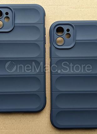 Защитный soft touch чехол для iphone 11 (темно-синий/navy blue)1 фото