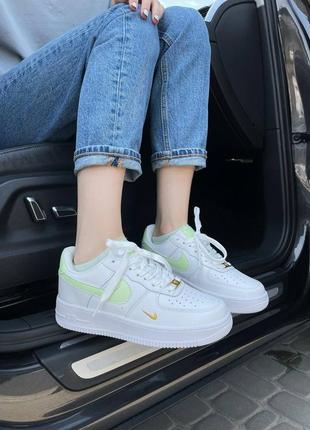 Кроссовки nike air force 1 swoosh light lime8 фото