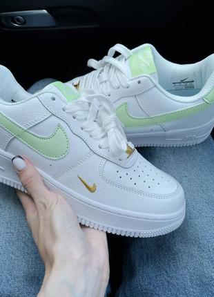 Кроссовки nike air force 1 swoosh light lime6 фото