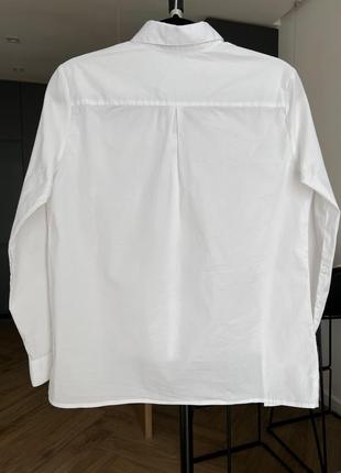 Белая рубашка/ базовая белая рубашка/ рубашка в стиле кежуал2 фото