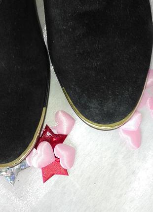 ✅ чобітки євро-зима натуральний замш розмір вказаний 37, альо чобітки більш ніж повномірки, за устілц4 фото