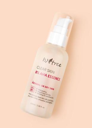 Кислотна есенція isntree clear skin 8% aha essence есенція з aha-кислотами