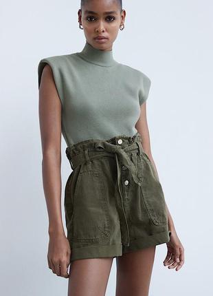 Bermuda paper bag zara new arrivals