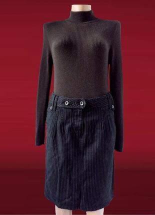 Стильная брендовая юбка mexx в полоску. размер uk10eur38.3 фото