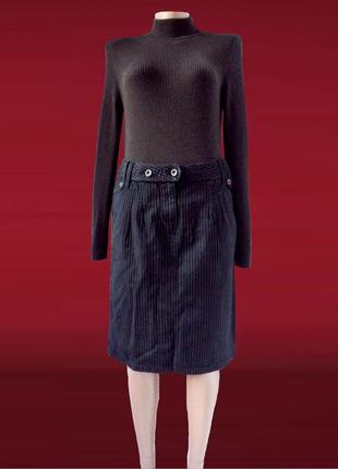 Стильная брендовая юбка mexx в полоску. размер uk10eur38.1 фото