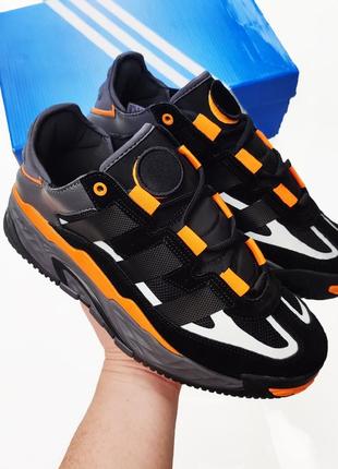 Чоловічі кросівки adidas niteball black orange/кросівки чоловічі адідас2 фото