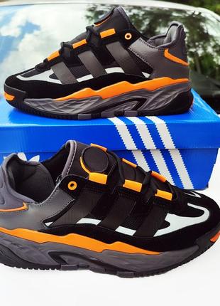 Чоловічі кросівки adidas niteball black orange/кросівки чоловічі адідас3 фото