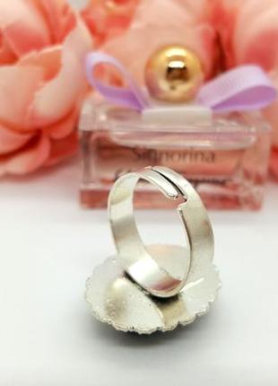 🌊💍 кільце мініатюрне овал вінтаж натуральний камінь океанічна яшма5 фото