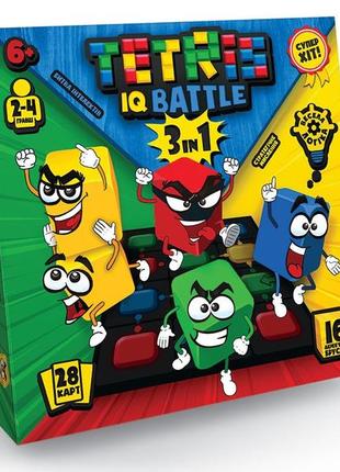 Игра настольная danko toys "tetris iq battle 3в1", деревянные бруски (укр) (g-tib-02u)