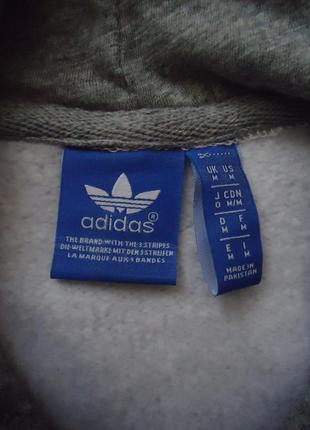 Кофта худи adidas originals trefoil hoodie in grey3 фото
