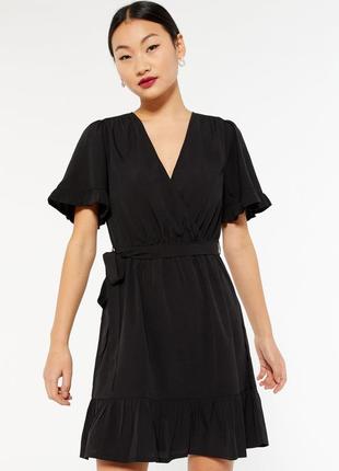 Короткое мини платье черное new look