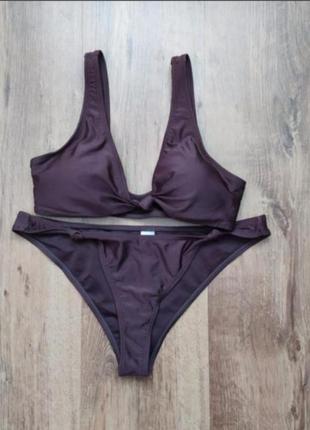 Primark, нереально шикарний сексі купальник 🌞🌊🌴👙👒колір - какао з легким перламутром