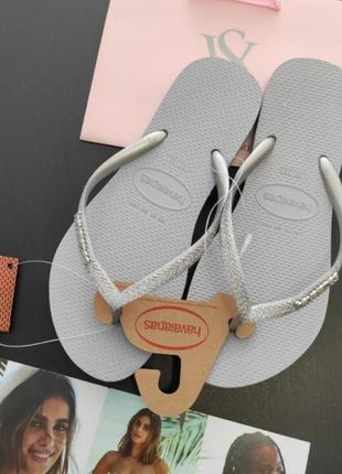 Новинка! шлепки вьетнамки с шимером havaianas р.35,36,37,38 victoria's secret виктория сикрет вікторія сікрет оригинал7 фото