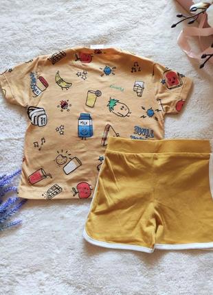Комплект для хлопчика:футболка zara і трикотажні шорти primark.2 фото