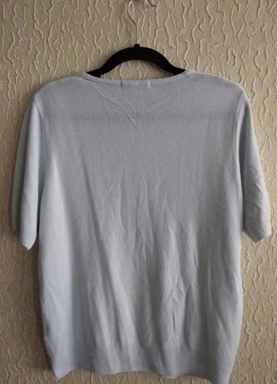 Теплая футболка,кофточка,джемпер мятного цвета, marks& spencer3 фото