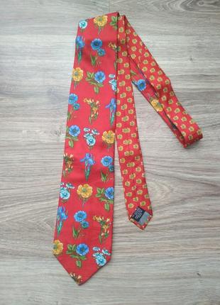 Яскравий шовковий галстук від kenzo