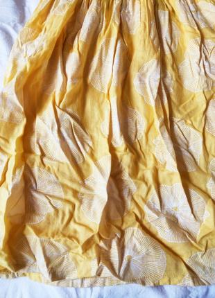 Яскраве жовте літнє плаття на бретелях хлопок  38 р10 фото
