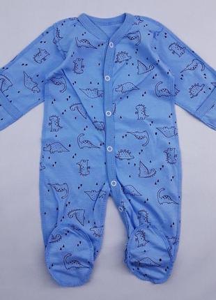 Дитячий чоловічок для новонароджених пташка 08104-01дракон 56см (р) блакитний