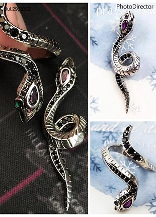 Срібна підвіска 925 проба змія,змійка,рептилія