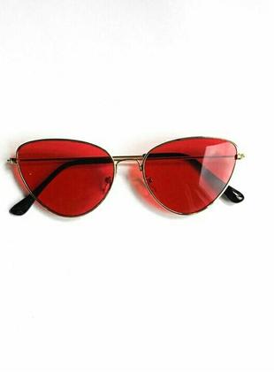 Солнцезащитные очки - кошечки в тонкой оправе!3 фото