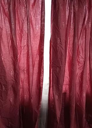 Штори ширина - 240см, висота - 215см.