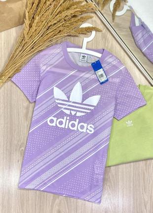 Футболка adidas с большим лого, оригинал🔝💜🤤1 фото