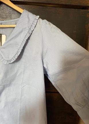 Новая крутая стильная рубашка- блуза с отложным воротником 50-54 р lc waikiki5 фото