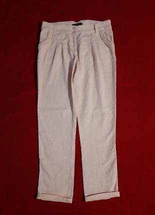 Шикарні літні натуральні штани штани dorothy perkins/льон, віскоза/