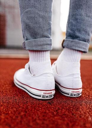 Кеди чоловічі  converse white black & red lines

/ мужские кеды конверси5 фото