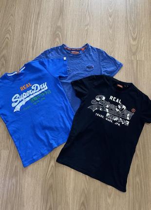 Футболка superdry чоловіча синя оригінал3 фото