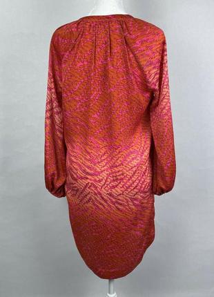 Шикарное яркое сочное платье от h&m, пляжная туника с кисточками6 фото