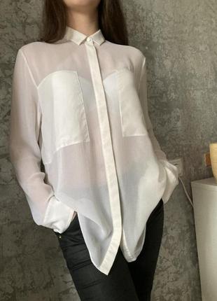 Simona barbieri шелковая блуза шампань рубашка классика