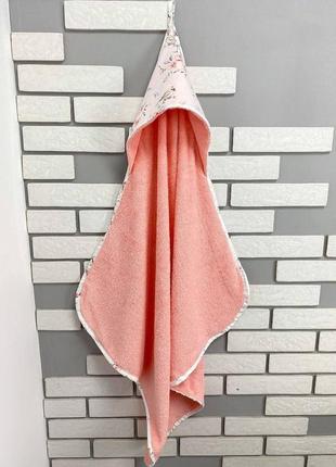 Детское полотенце-уголок для купания 100% хлопок2 фото