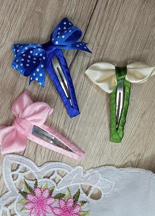 Заколки бантики для дівчинки