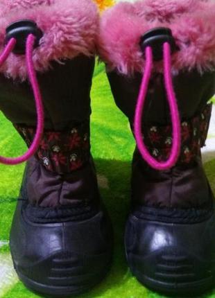 Зимові термо чоботи,валянки, дутики, снеготопы kamik розмір вказаний 6,по стельці валянка 15.55 фото