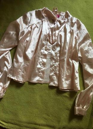 Шикарная атласная блуза boohoo