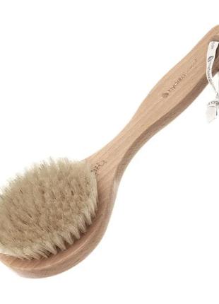 Hydréa london класична коротка щітка для тіла з натуральної свинячою щетиною середньої міцності