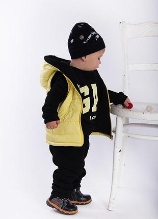 Детский теплый спортивный костюм для мальчиков и девочек, размеры на рост 98 - 1282 фото