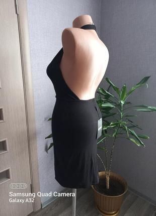 Новеньке чорне плаття по фігурі missguided з відкритою спиною6 фото
