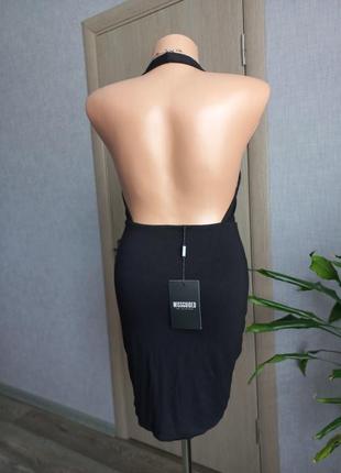 Новеньке чорне плаття по фігурі missguided з відкритою спиною4 фото
