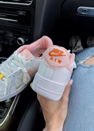 Кроссовки nike air force 1 swoosh white/pink7 фото