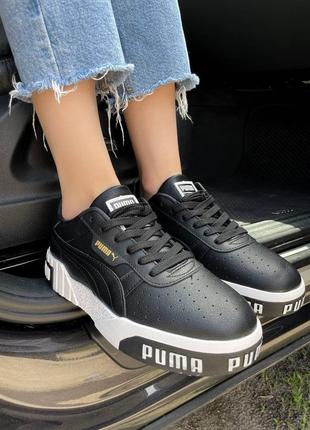 Кроссовки puma cali black/white6 фото