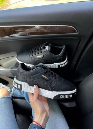 Кроссовки puma cali black/white2 фото