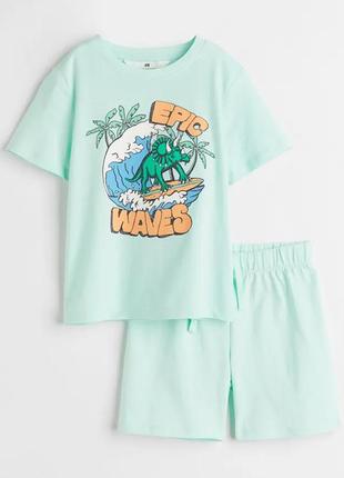 Дитячий літній костюм комплект epic waves h&m на хлопчика 85216