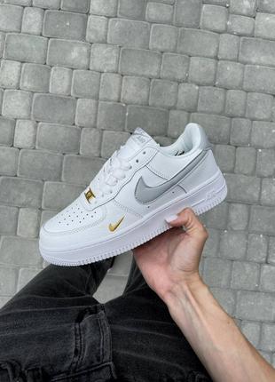 Кросівки nike air force 1 swoosh white/grey