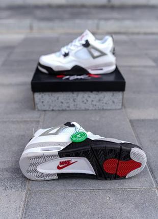 Мужские кроссовки спортивные nike jordan retro, стильные высокие кроссовки осень весна кожаные3 фото